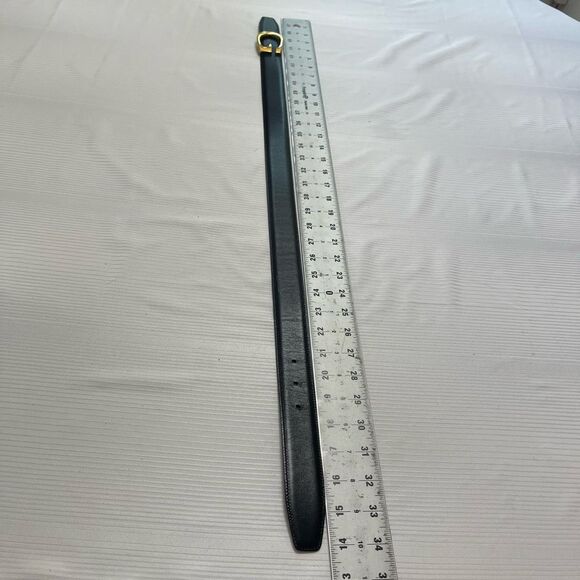 Gucci Black Gold Hardware Leather Belt Size 65/26 Small - Picture 4 of 6
